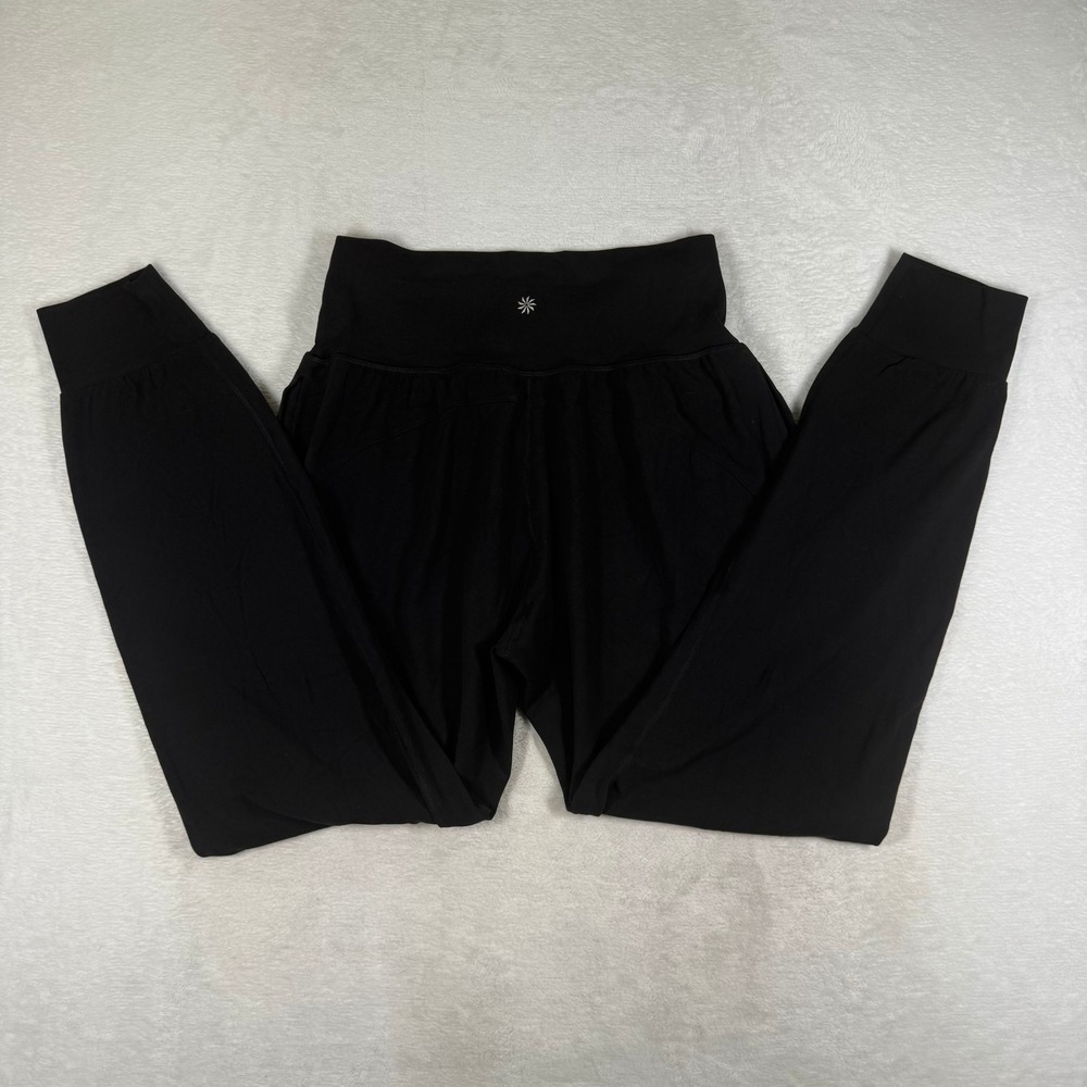 Athleta Salutation Jogger Black High Waisted Activewear Pants Small Petite